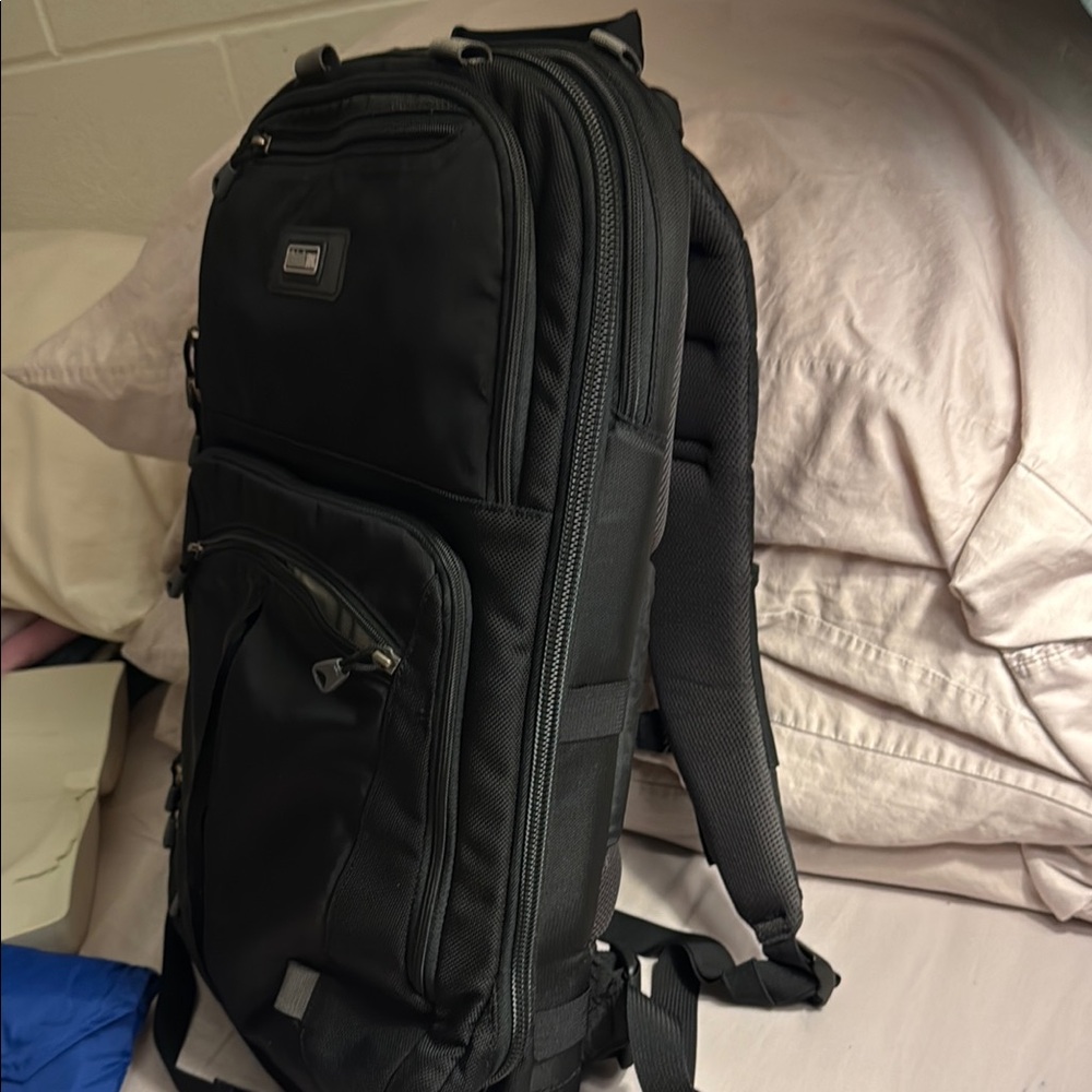 Black Men's Backpack - Picture 2 of 16